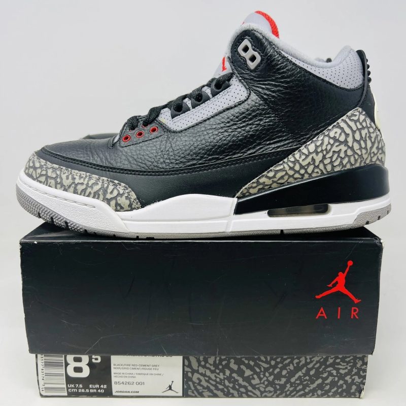 jordan 3 retro black cement 2018