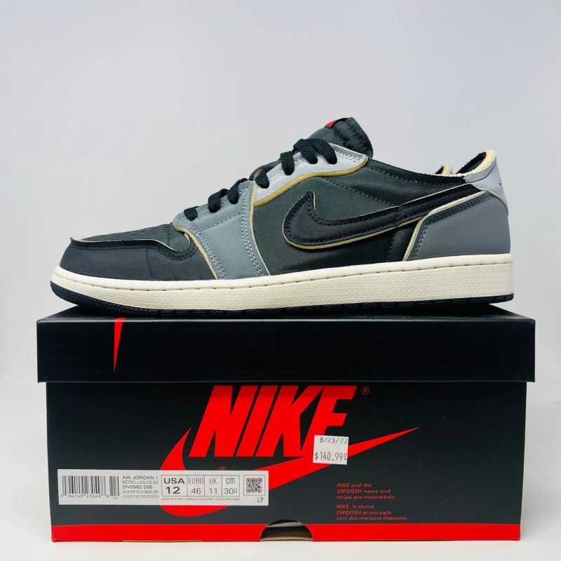 jordan jordan 1 low og ex black smoke grey