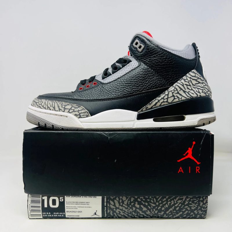 jordan jordan 3 retro black cement 2018