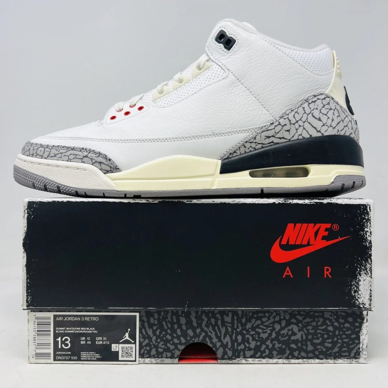 jordan jordan 3 retro white cement reimagined